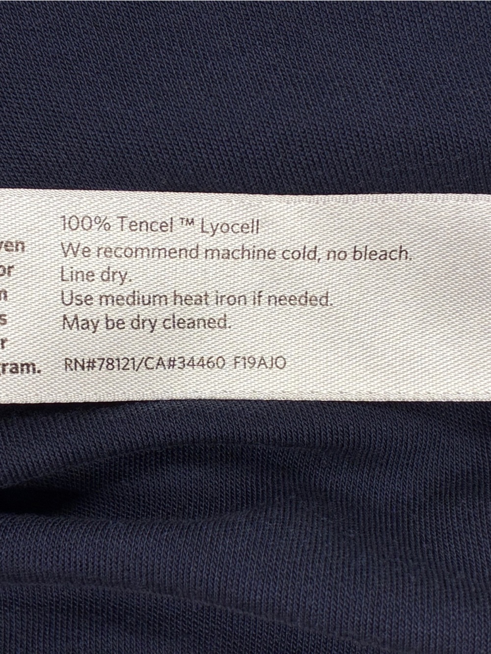 EILEEN FISHER Short Sleeve Scoop Neck T-Shirt Navy Women’s Size XL - Picture 4 of 5